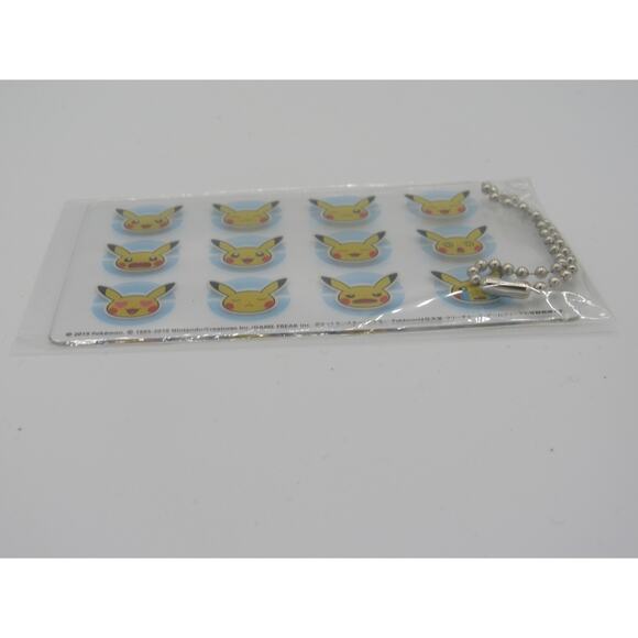 NEW Sealed Pikachu Faces Pokemon Acrylic Keychain Nintendo 2019 Authentic - Picture 3 of 12